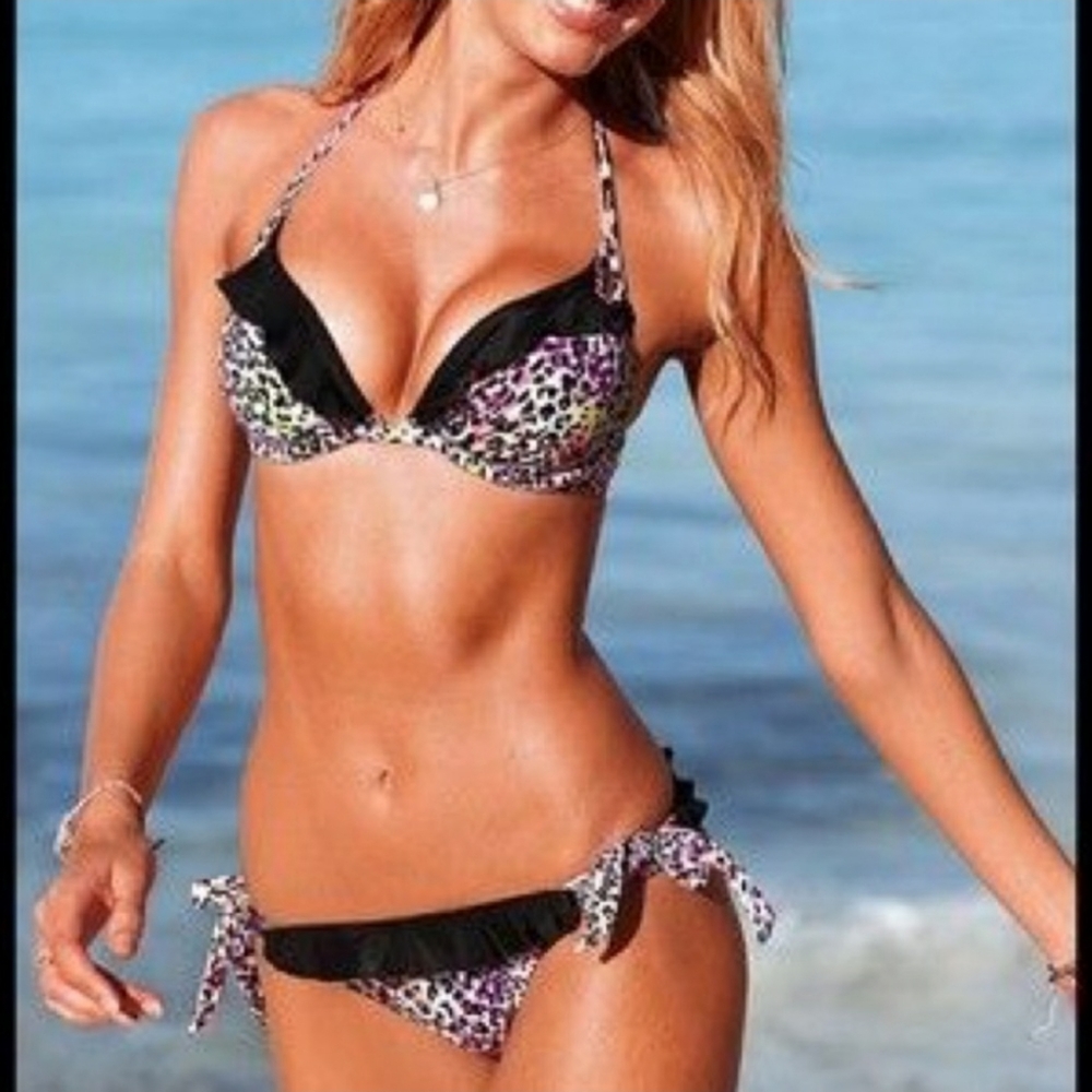 Victoria's Secret Neon Animal Print Bikini
